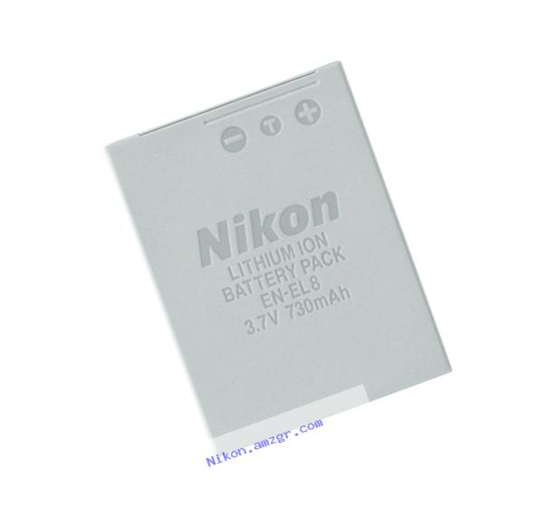 Nikon EN-EL8 Rechargeable Lithium-ion Battery for P1, P2, S1 & S3 Digital Cameras - Retail Packaging