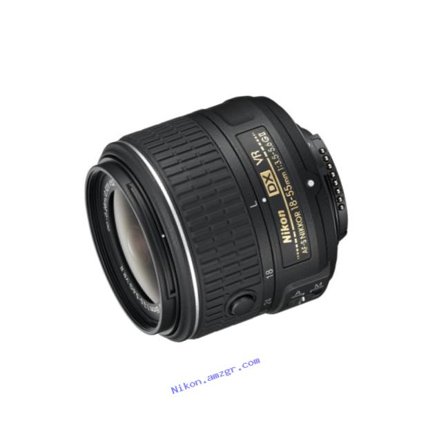 Nikon AF-S DX NIKKOR 18-55mm f/3.5-5.6G Vibration Reduction II Zoom Lens with Auto Focus for Nikon DSLR Cameras