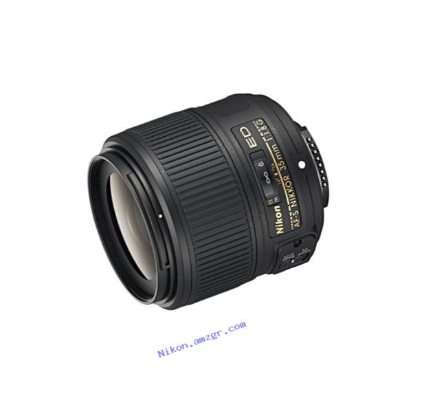 Nikon AF-S NIKKOR 2215 Fixed Focal Length 35mm f/1.8G ED Lens with Auto Focus for Nikon DSLR Cameras