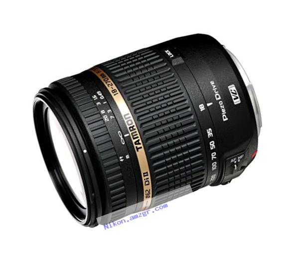 Tamron Auto Focus 18-270mm f/3.5-6.3 VC PZD All-In-One Zoom Lens with Built in Motor for Nikon DSLR Cameras (Model B008N)